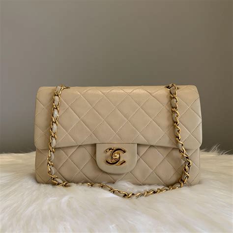 chanel beige small classic flap|Chanel classic flap prices.